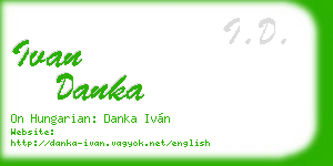 ivan danka business card